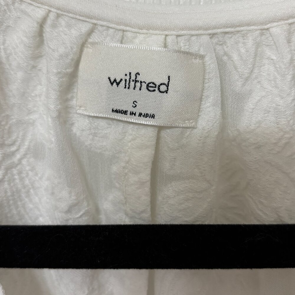 Aritzia Wilfred Floral Cropped Blouse - Picture 3 of 3